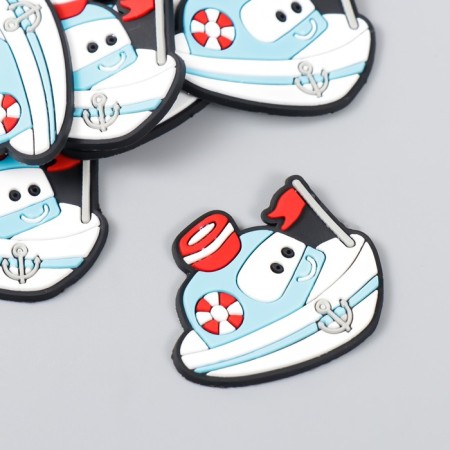 Decor for creativity rubber "Ship" set 15 pcs 2.8x3.5 cm