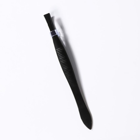 Direct tweezers, narrow, 8.5 cm, black color-5