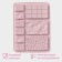 Form for chocolate of the share "Chocolate Assorted", silicone, 20 × 15 cm, 9 cells, pink color
