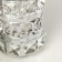 Summary metal, glass for 1 candle "Crystals and flowers" silver 11.5x10x10 cm
