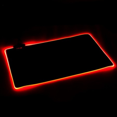 Mouse mat, 60x35x0.3 cm, with backlight RGB, USB, black-3