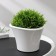 Kashpo for flowers with an insert "Laguna", 600 ml, d = 13 cm, h = 9 cm, white color