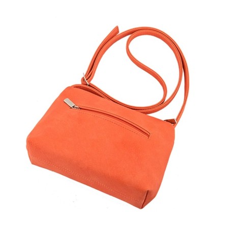Female bag, artificial leather, orange 20x6.5x14 cm-1