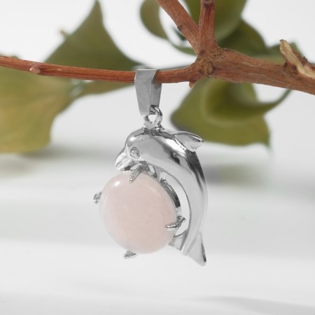 Suspension Dolphin "Quartz Pink"