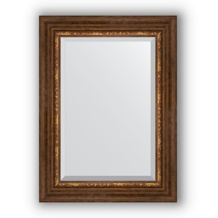 Mirror with fatset in the baguette frame - Roman bronze 88 mm, 56 x 76 cm, evoForm