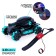 Radio controlled tank Fighter, 4WD, gesture control, shoots gel bullets, black and blue color
