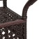 Coffee garden table from artificial rattan 75x45x50cm wenge