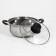 PROMO stainless steel pan, 900 ml, 16 × 7 cm, with a lid