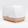 Domical toilet for cats, closed with a door 57 x 43 x 38 cm, beige-white