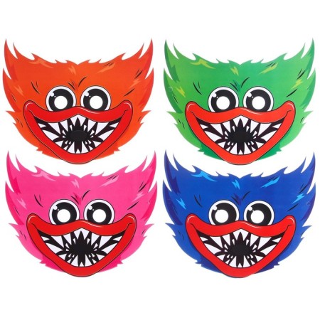 Set of carnival masks, 4 pieces, monsters-2
