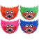 Set of carnival masks, 4 pieces, monsters