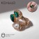 Ring "Jewelry" drop of trio, white-idle color in gold, dimensionless
