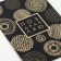 Postcard on black craft "Congratulations", 10 x 15 cm