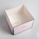 Gift box for flowers with PVC lid, packaging, “Happiness in every moment”, 17 x 12 x 17 cm