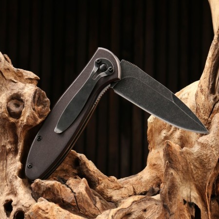 Folding “Ryugen” knife steel - 420, handle - aluminum, 20 cm-2