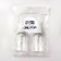Storage set, 2 items, 50 ml, white/transparent color