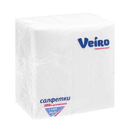 Paper napkins Veiro, seasonal, white, 100 pcs.-1
