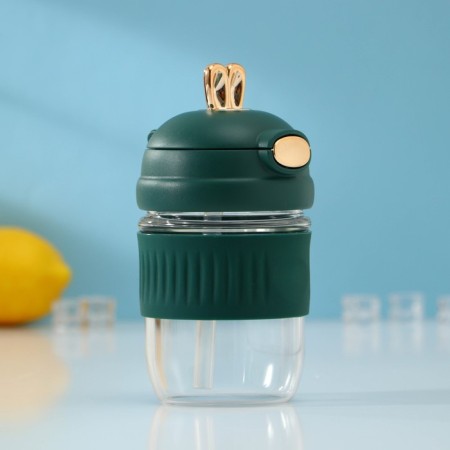 Water bottle "Ears", 350 ml, 9.5 × 9 × 17 cm, color mix-2