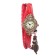 Women's watch "Elios", discrete move, strap 19.5 cm, d-2.5 cm, red