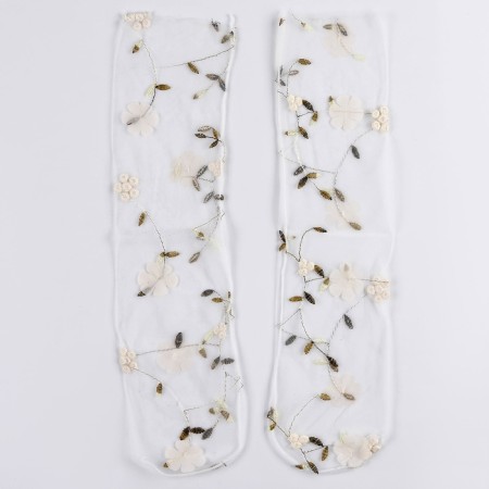 Carnival accessories, white, flowers-5