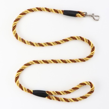 Round "Twist" 1.5 x 120 cm, yellow with black-2