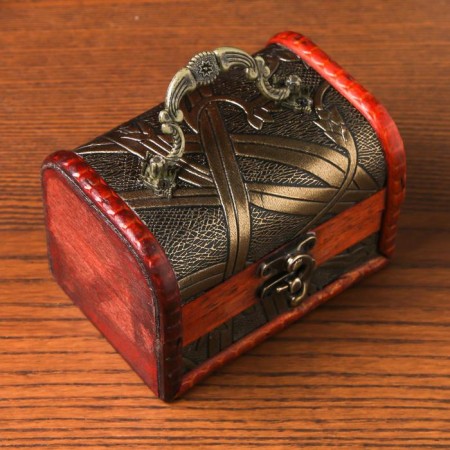 Casket wood chest "Blooming bamboo" 8.5x11.8x8.5 cm-5