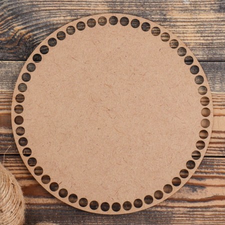 Clothing "Circle", bottom of the HDF brown smooth, 20 cm, d = 9mm, mix