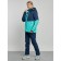 Ski costume female winter, size 48, turquoise color