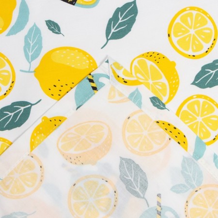 Curtains for the kitchen Ethel Lemonada 149x180 cm - 2 pcs, grabbing - 2 pcs, 80% HL, 20% PE-4
