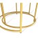 Journal table, 450x450x550, marble Carrara White/gold