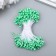 Stamens for artificial flowers "Drops green" (set 130 pcs) length 6 cm
