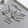 Decor metal for creativity "Toothpaste" silver 4122 2.9x0.7 cm