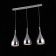 Suspended chandelier ST LUCE. SL874.113.03. GoCce. 3x40 watts, e27, 80x16 cm, chromium color