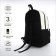 Young backpack from a lightning textile, 3 pockets, a bag, a suitcase holder, black/white color