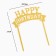 Topper for the "Happy Birthday" cake, gold, give beautifully