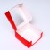 Confectionery packaging with a window, red, 21 x 21 x 10 cm