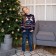 Jumper knitted children's kAFTAN "Family look" p. 34, (122-128 cm), blue