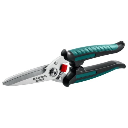 Technical scissors Kraftool Alligator, 2k handles, straight, multifunctional, 200 mm-1