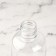 Storage set, 2 items, with a division scale, 100 ml, white/transparent color