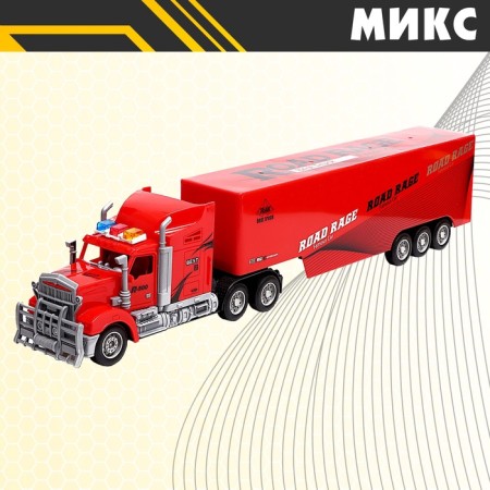 Radio -controlled truck "Fur", works on batteries, lighting effects, mix-7