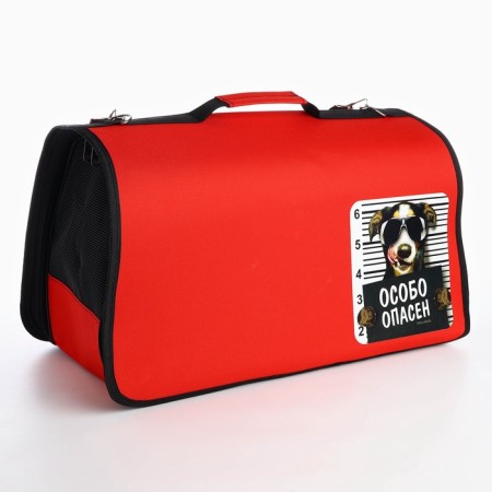 Bag - folding folding, frame "Particularly dangerous" 52x22x29 cm-2