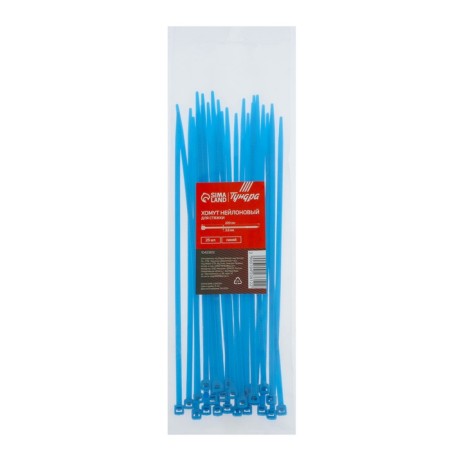 Nylon screed 3.6x200 mm tundra, blue color, 25 pcs-1