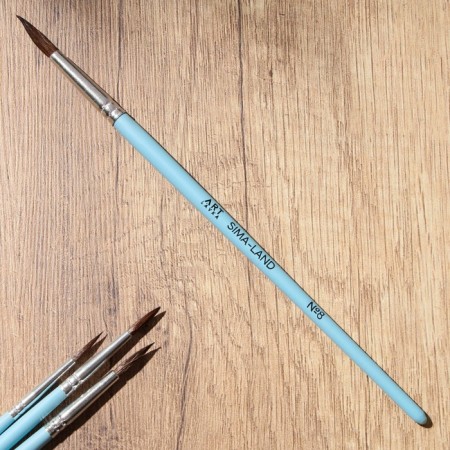 Drawing brush set 4 pcs. Pony Round "Van Gog" No. 2, 4, 6, 8-3