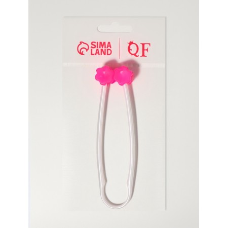 Face massage, 12 × 3.5 cm, 2 rollers, pink color-4