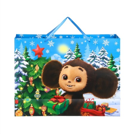 New Year. Gift package, 61x46x20 cm, packaging, Cheburashka-3