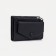 Women's wallet on the button, black color