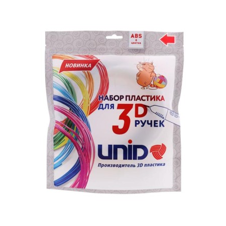 UNID ABS-6 plastic, for 3D handles, 6 colors in a set, 10 meters-1