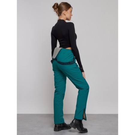 Semi -combinezone ski insulated female winter, size 50, green color-15