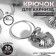 A ring for a cornice, with a clamp, d = 32/36 mm, 20 pcs, silver color