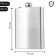 Flood for alcohol 600 ml, stainless steel, gift, army, 20 oz